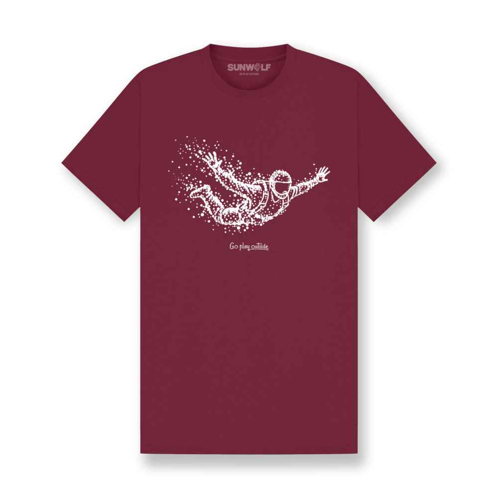 Skydiving Man Particle Dot T-Shirt