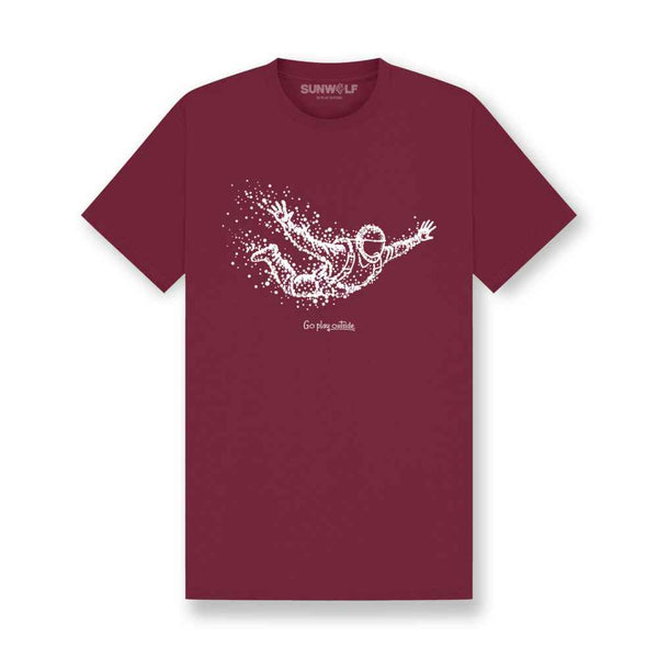 Skydiving Man Particle Dot T-Shirt