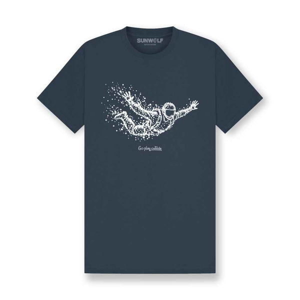 Skydiving Man Particle Dot T-Shirt